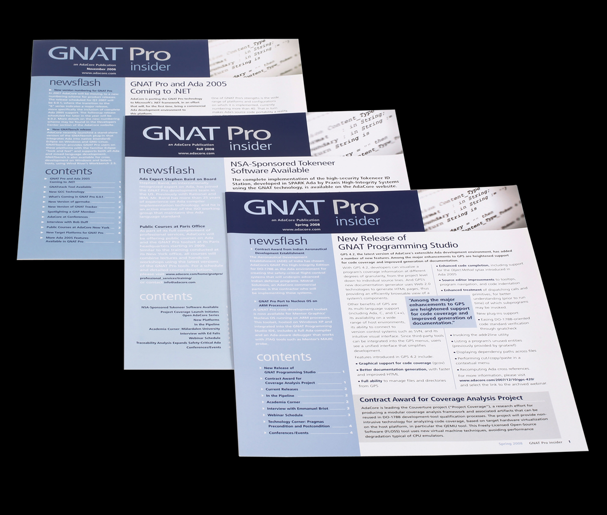 AdaCore - GNAT Pro insider newsletters